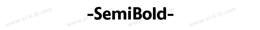 極影毀片熒圓-SemiBold字体转换