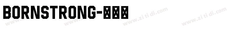 BornStrong字体转换