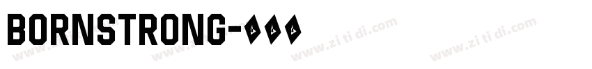 BornStrong字体转换