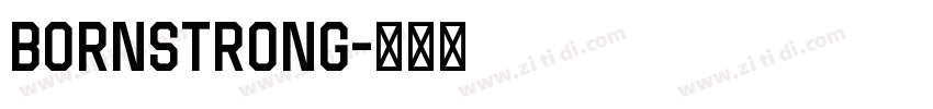 BornStrong字体转换