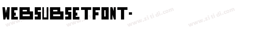 WebSubsetFont字体转换