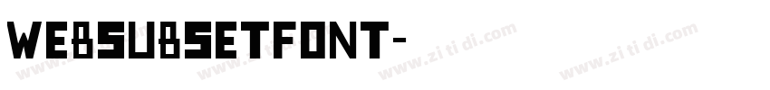 WebSubsetFont字体转换