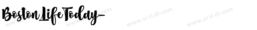 BostonLifeToday字体转换