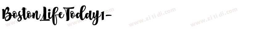 BostonLifeToday1字体转换