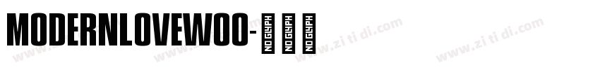 ModernLoveW00字体转换