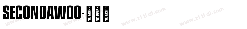 SecondaW00字体转换