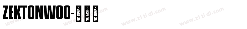 ZektonW00字体转换