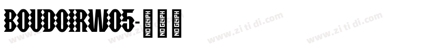 BoudoirW05字体转换
