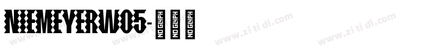 NiemeyerW05字体转换