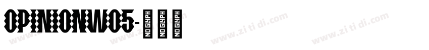 OpinionW05字体转换