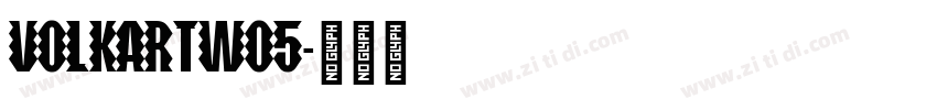 VolkartW05字体转换