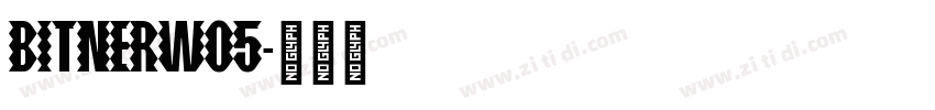 bitnerw05字体转换