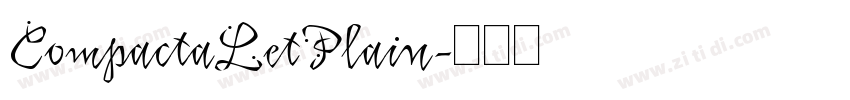 CompactaLetPlain字体转换