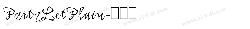 PartyLetPlain字体转换