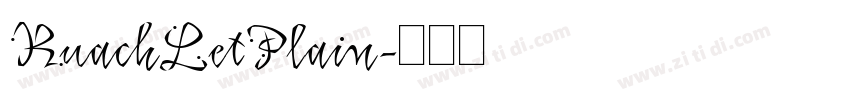RuachLetPlain字体转换