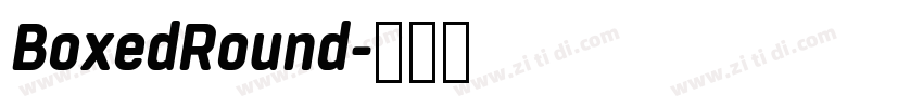 BoxedRound字体转换