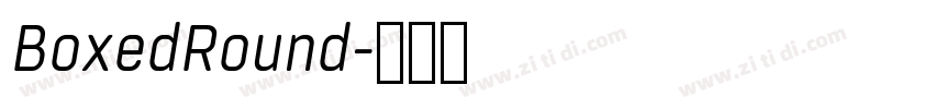 BoxedRound字体转换
