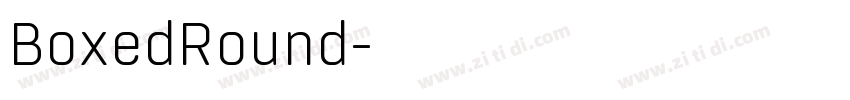 BoxedRound字体转换