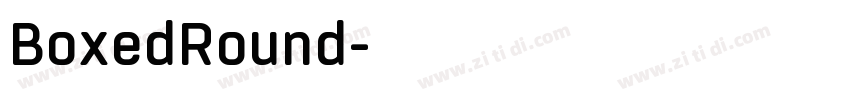 BoxedRound字体转换