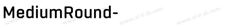 MediumRound字体转换