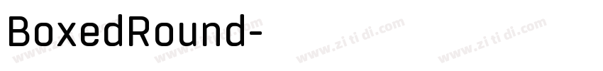 BoxedRound字体转换