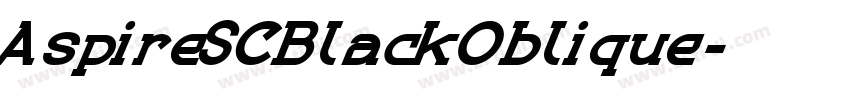 AspireSCBlackOblique字体转换