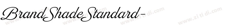 BrandShadeStandard字体转换