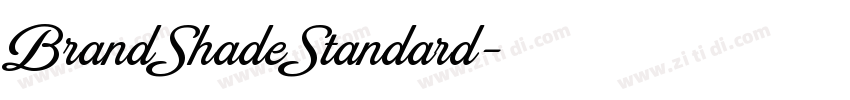 BrandShadeStandard字体转换