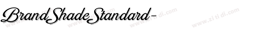 BrandShadeStandard字体转换