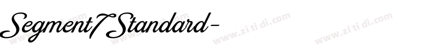 Segment7Standard字体转换