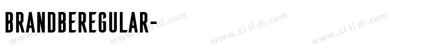 BrandbeRegular字体转换