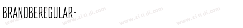 BrandbeRegular字体转换
