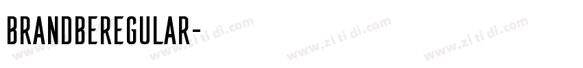 BrandbeRegular字体转换