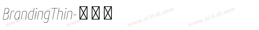 BrandingThin字体转换