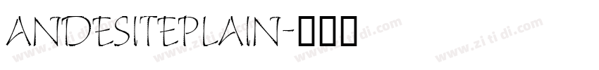 AndesitePlain字体转换