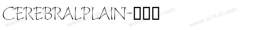CerebralPlain字体转换
