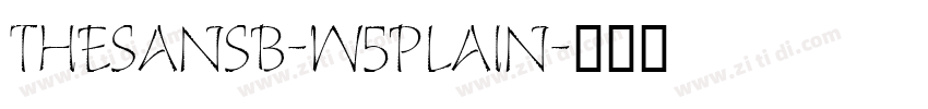 thesansb-w5plain字体转换