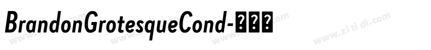 BrandonGrotesqueCond字体转换