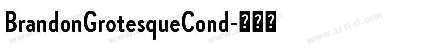 BrandonGrotesqueCond字体转换