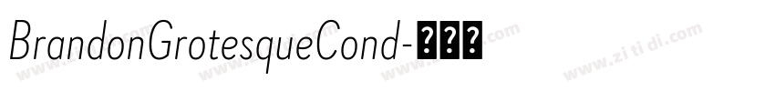 BrandonGrotesqueCond字体转换