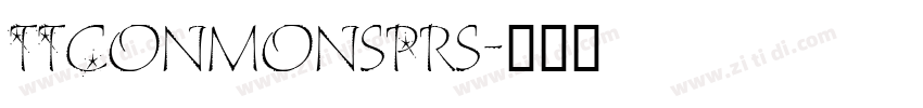 TTConmonsPrs字体转换