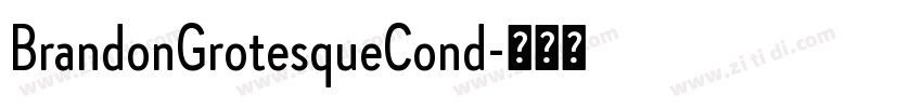 BrandonGrotesqueCond字体转换