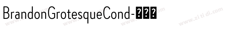 BrandonGrotesqueCond字体转换