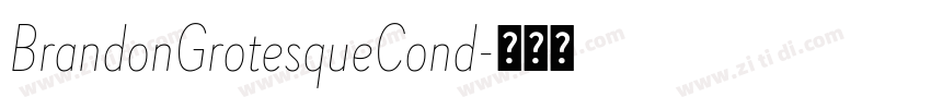 BrandonGrotesqueCond字体转换