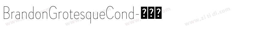 BrandonGrotesqueCond字体转换