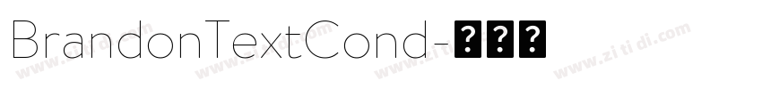 BrandonTextCond字体转换