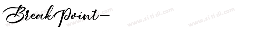 BreakPoint字体转换