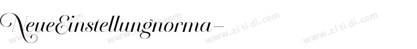 NeueEinstellungnorma字体转换