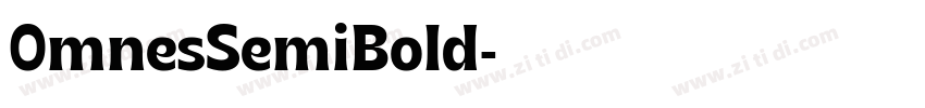 0mnesSemiBold字体转换