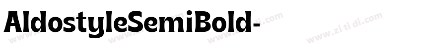AldostyleSemiBold字体转换